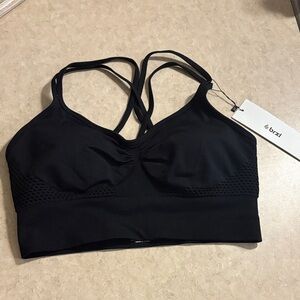 Elegant Black Sports Bra by